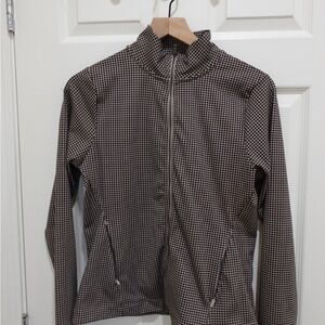 YPB | Abercrombie | Houndstooth Workout Jacket | L